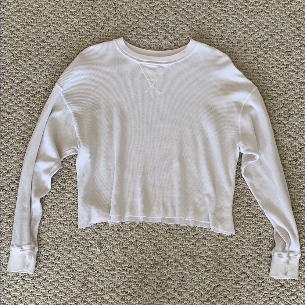 White thermal long sleeve